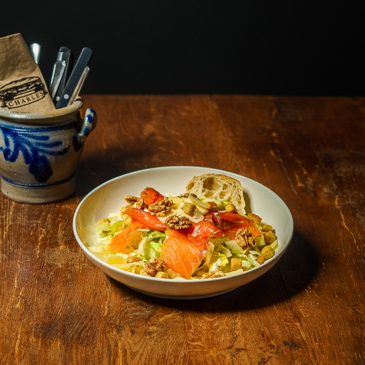 [0048] The Canadian Caesar Smoked Salmon Salad